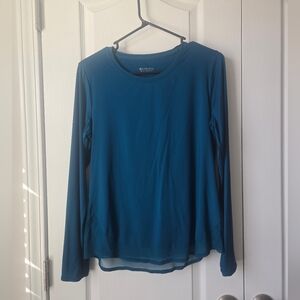 Athleta Teal Long Sleeve Top Size Medium